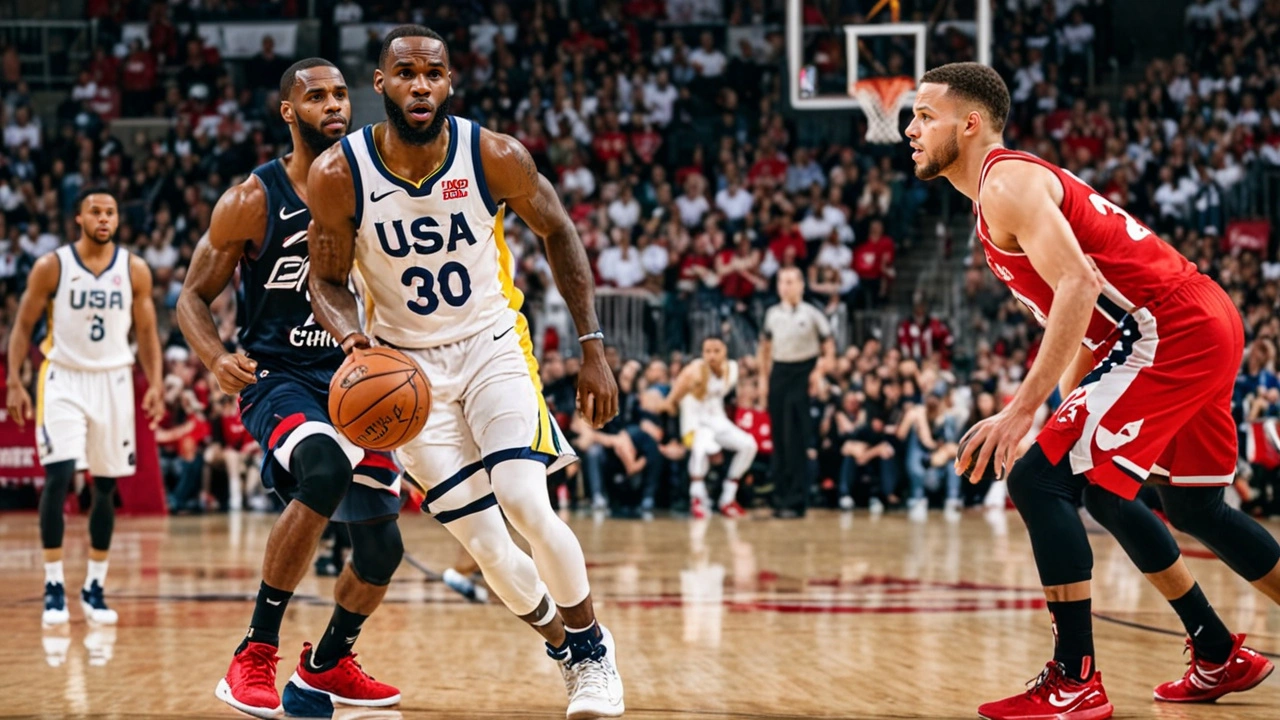 LeBron James e Stephen Curry Brilham Juntos em Vitória dos EUA Sobre o Canadá em Amistoso Pré-Olímpico