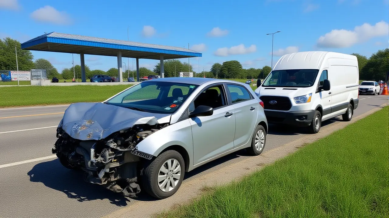 Acidente com 4 veículos deixa 5 feridos na BR-040 em Juiz de Fora